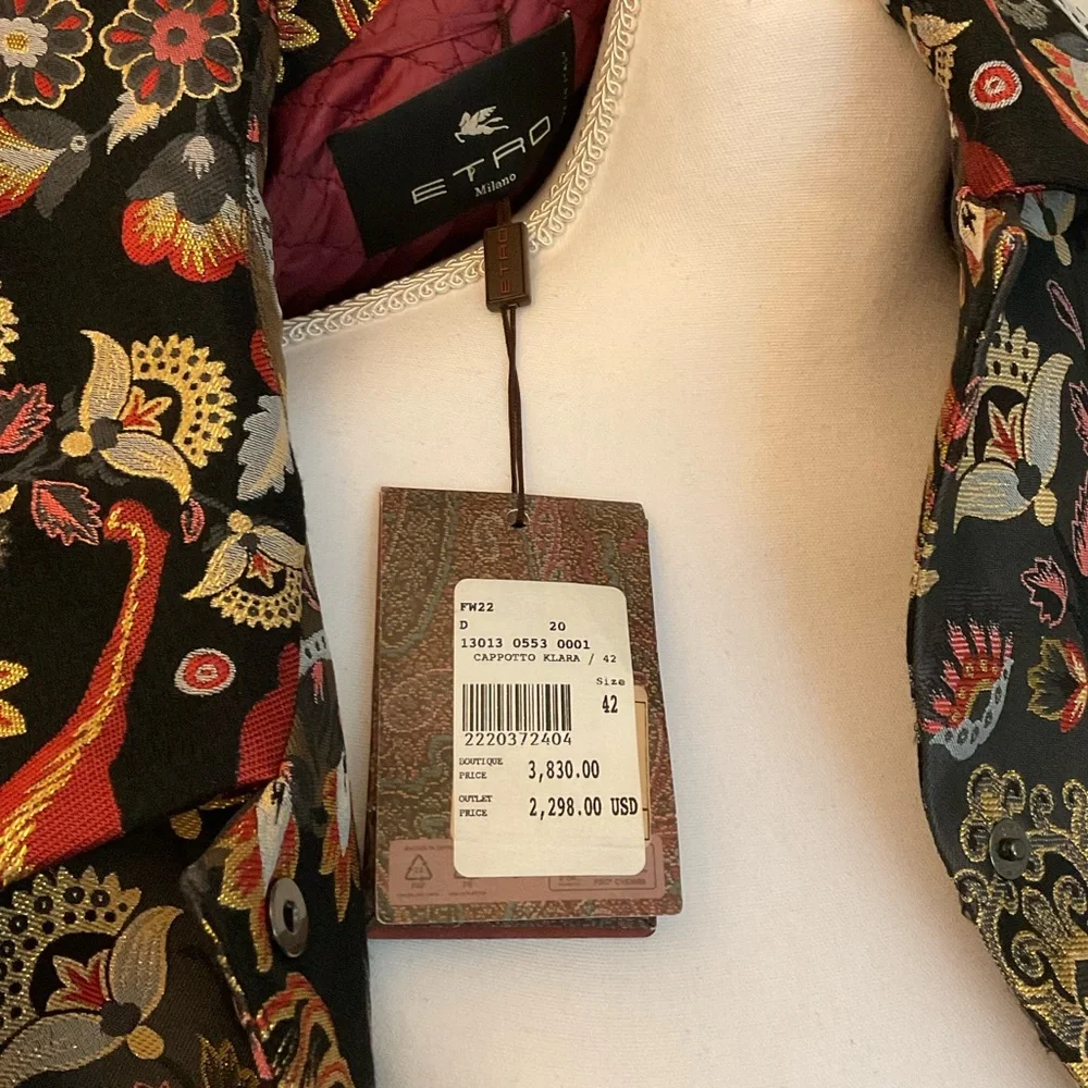 ETRO Milano Women’s Cappotto Klara Coat - Picture 6 of 6